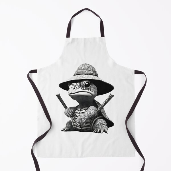 Item preview, Turtle Samurai black and white optical illusion 4 designed and sold by gao7650.