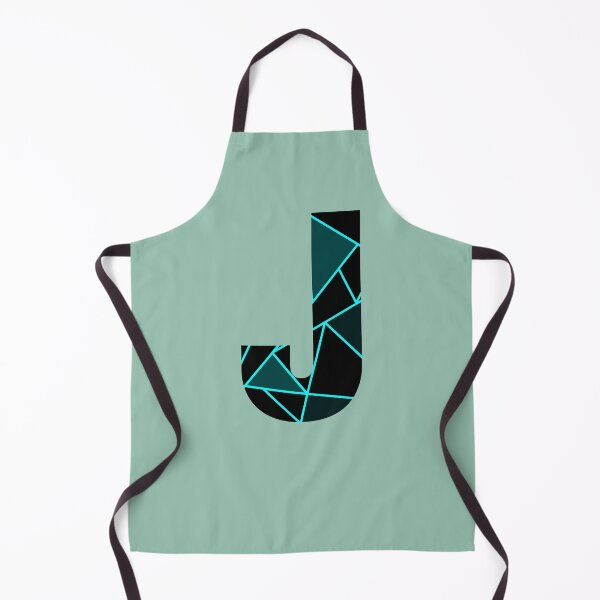 Item preview, Monogram J With Neon Blue Abstract Lines designed and sold by Coffee Lifestyle.
