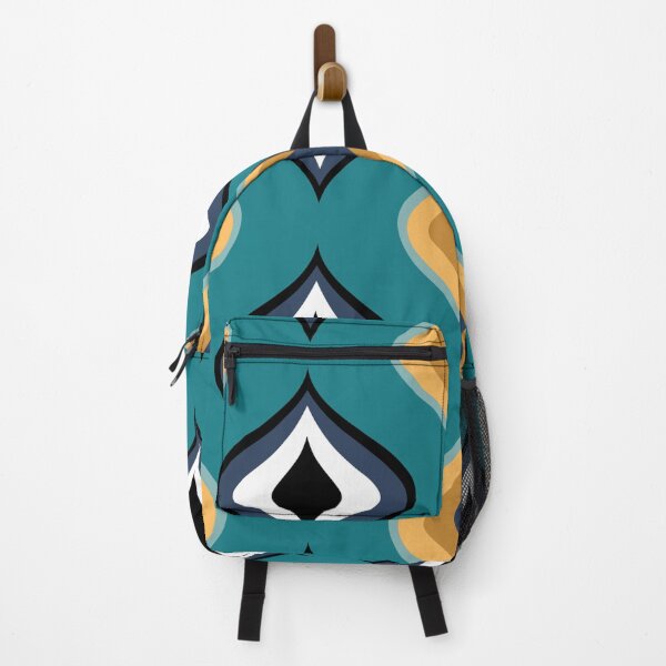 Item preview, RETRO Drops Yellow Blue Black White designed and sold by Delinda Graphic Studio.