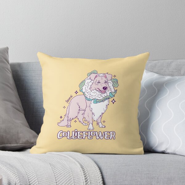 Item preview, Collieflower pun Adorable Collie Cauliflower Illustration designed and sold by SPIRIMAL.