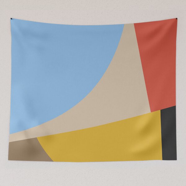 Item preview, Mid Century Modern Vintage Inspired Colorfield Geometric Abstract Poster designed and sold by pollylopsicle.