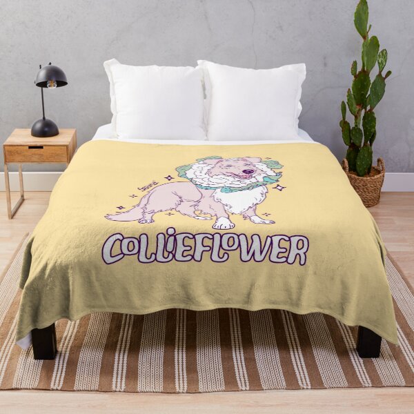Item preview, Collieflower pun Adorable Collie Cauliflower Illustration designed and sold by SPIRIMAL.