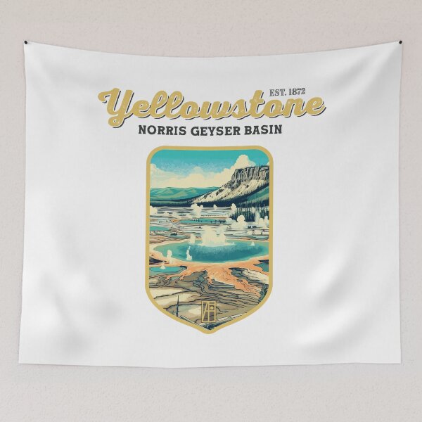 Item preview, USA - NATIONAL PARK - YELLOWSTONE - Norris Geyser Basin - 2 designed and sold by ArtProjectShop.