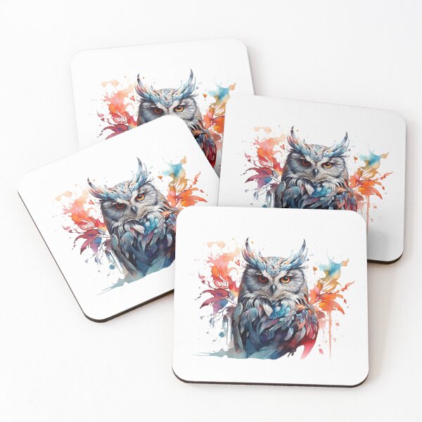 Artikelvorschau, Eine Eule als digitales Aquarell entworfen und verkauft von Rose Design & Photos.