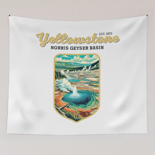 Item preview, USA - NATIONAL PARK - YELLOWSTONE - Norris Geyser Basin - 4 designed and sold by ArtProjectShop.