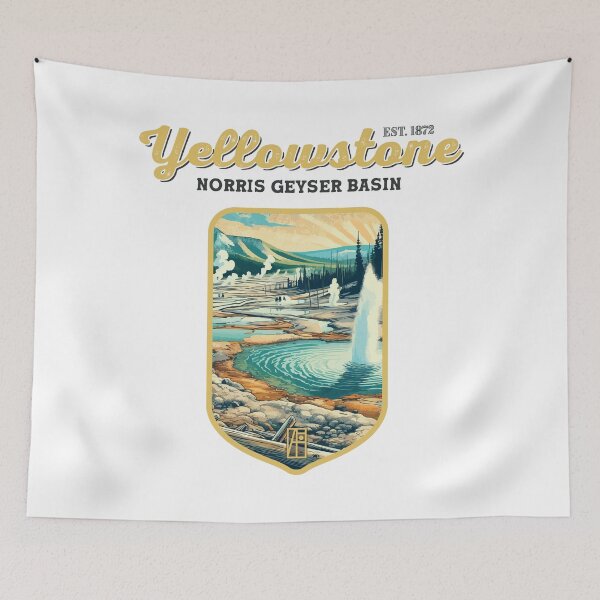Item preview, USA - NATIONAL PARK - YELLOWSTONE - Norris Geyser Basin - 6 designed and sold by ArtProjectShop.