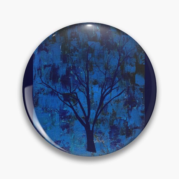 Artikelvorschau, Tree Art 42024 Blauer Baum entworfen und verkauft von mandalafractal.
