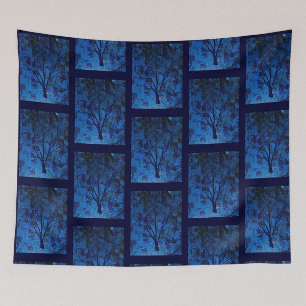 Artikelvorschau, Tree Art 42024 Blauer Baum entworfen und verkauft von mandalafractal.