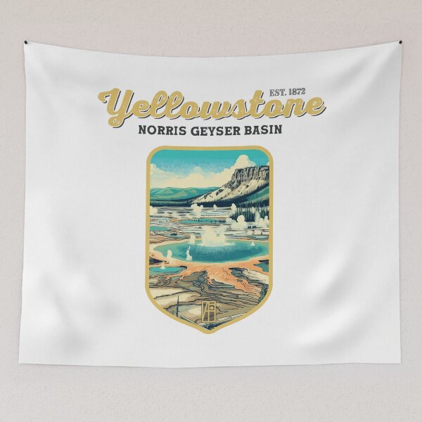 Item preview, USA - NATIONAL PARK - YELLOWSTONE - Norris Geyser Basin - 8 designed and sold by ArtProjectShop.