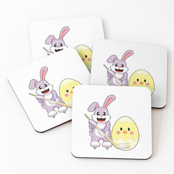 Aperçu de l'œuvre Rabbit Easter Easter egg Ice hockey créée et vendue par Snabdesign84.