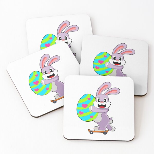 Aperçu de l'œuvre Rabbit Easter Easter egg Skateboard créée et vendue par Snabdesign84.