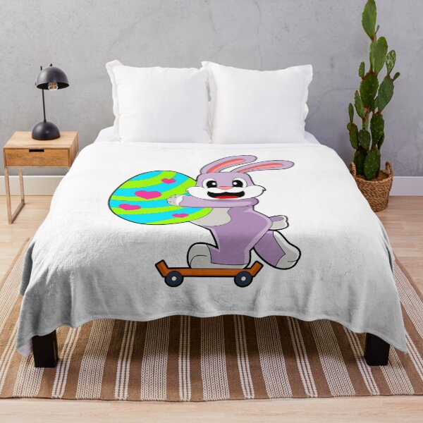 Aperçu de l'œuvre Rabbit Easter Easter egg Skateboard créée et vendue par Snabdesign84.