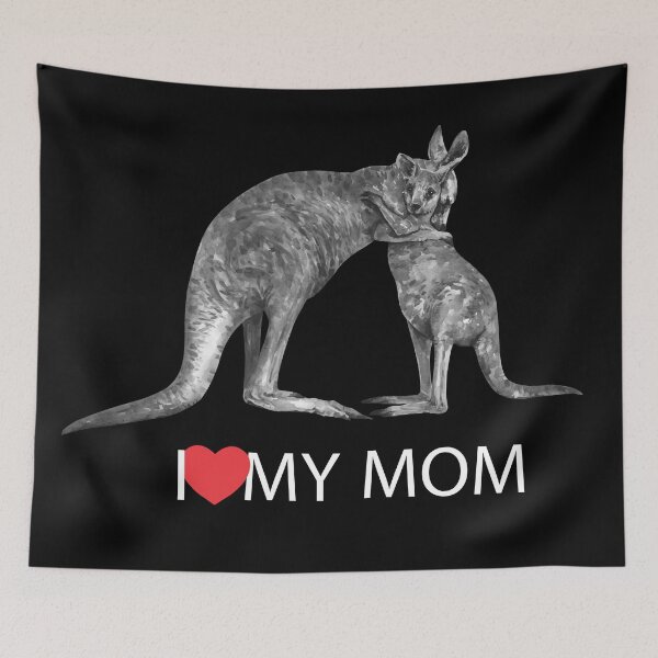 Item preview, "Kangaroo Love: Celebrating Motherhood from Down Under on Mother's Day for Kangaroo Lovers and Just a Girl Who Loves Kangaroos in Australia" designed and sold by artworkathome.