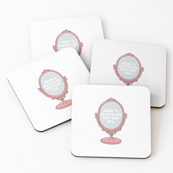 Item preview, ‘GRWM To Bewitch His Body and Soul’ Pink Mirror Design  designed and sold by Fine Wine Designs.