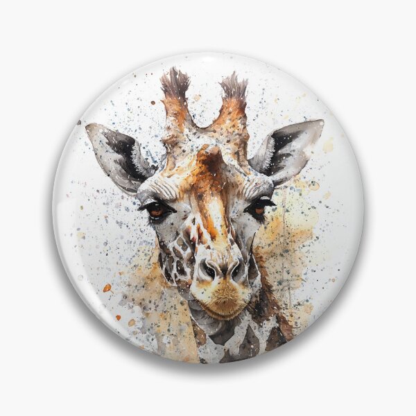 Item preview, Giraffe watercolor painting designed and sold by Kostart.