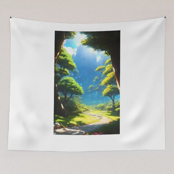 Item preview, anime dream world landscape designed and sold by K1ndo.