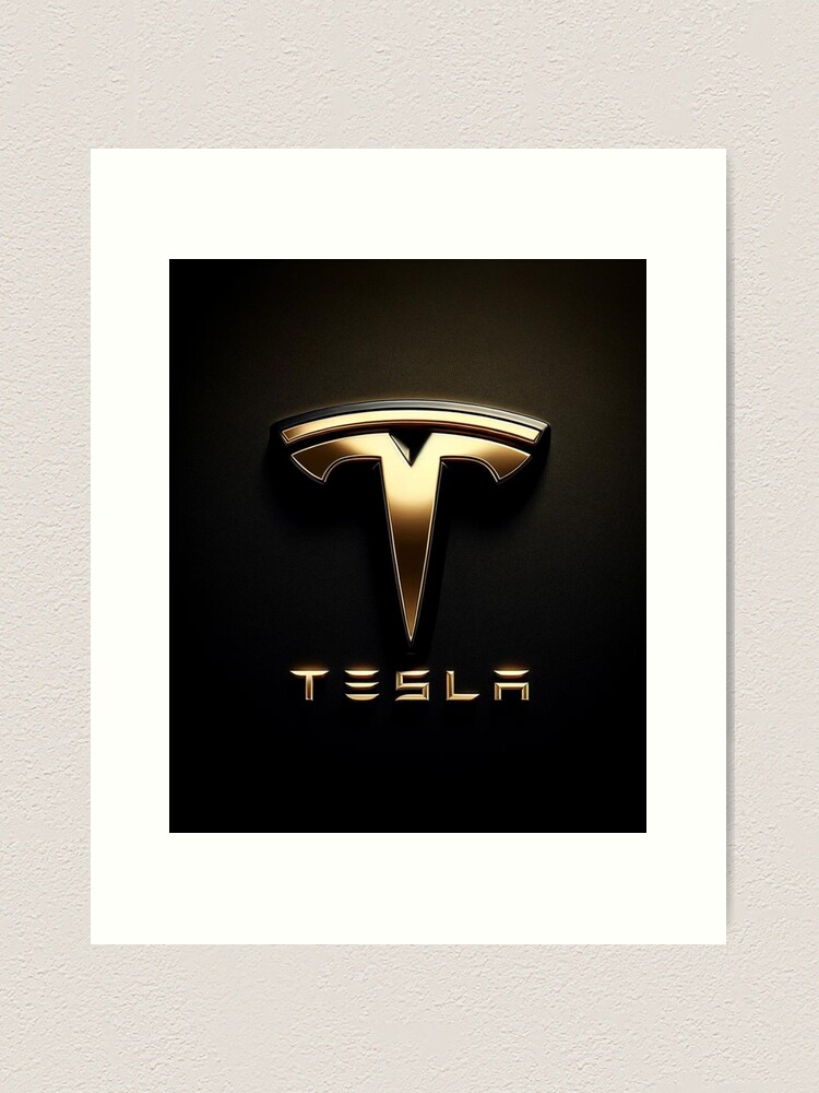 Thumbnail 1 von 3, Kunstdruck, Tesla-Logo designt und verkauft von TEEJAMBOREE.