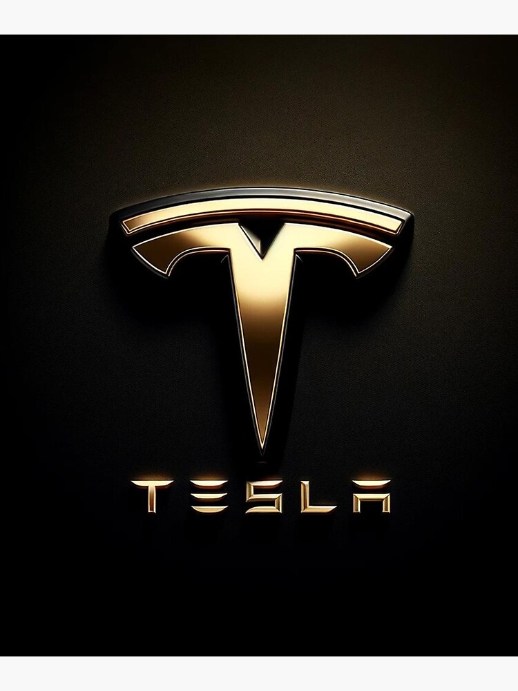 Thumbnail 3 von 3, Kunstdruck, Tesla-Logo designt und verkauft von TEEJAMBOREE.