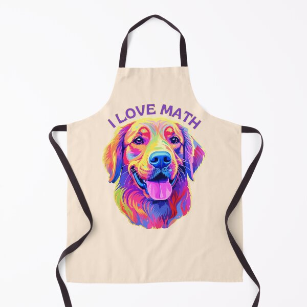 Item preview, I Love Math and Dogs Golden Retriever designed and sold by SunfullyYours.