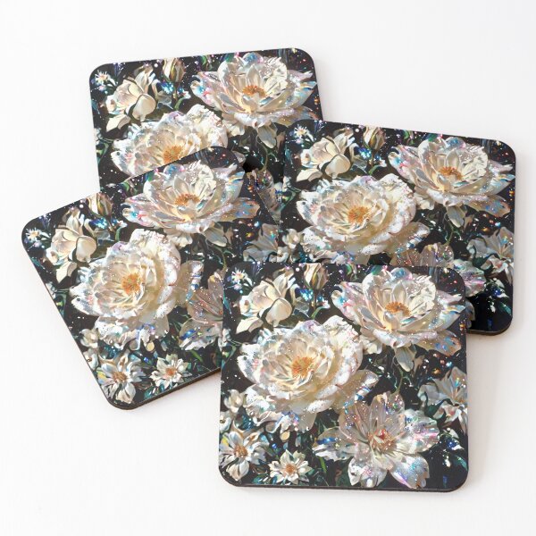 Item preview, Beautiful Creamy White Pattern - Moonlit Blooms designed and sold by Creative.Shop.