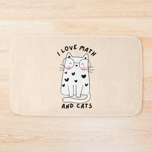 Item preview, I Love Math and Cats Cat With Sunglasses designed and sold by SunfullyYours.