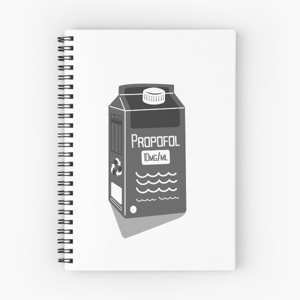 Item preview, Propofol Leche Anestesia Médica Diseño Divertido Gris designed and sold by The Remi Reserve.
