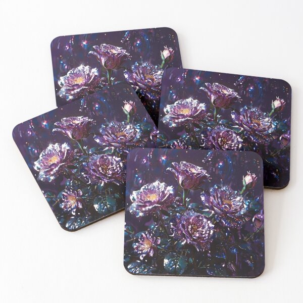 Item preview, Beautiful Deep Purple Pattern - Moonlit Blooms designed and sold by Creative.Shop.
