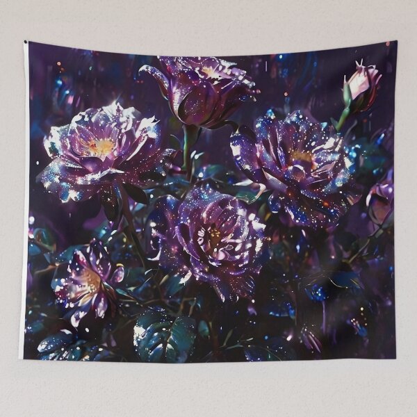Item preview, Beautiful Deep Purple Pattern - Moonlit Blooms designed and sold by Creative.Shop.