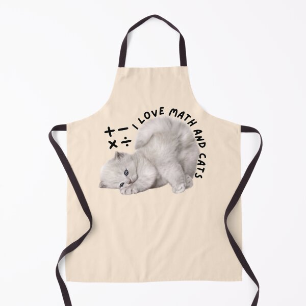 Item preview, I Love Math and Cats Silly Kitten designed and sold by SunfullyYours.