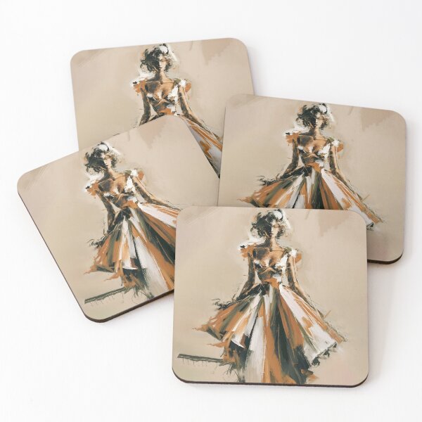 Item preview, Expressive Abstract Art: Bold Brushstrokes of Female Figures designed and sold by MarinaFila.