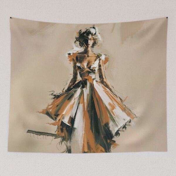 Item preview, Expressive Abstract Art: Bold Brushstrokes of Female Figures designed and sold by MarinaFila.