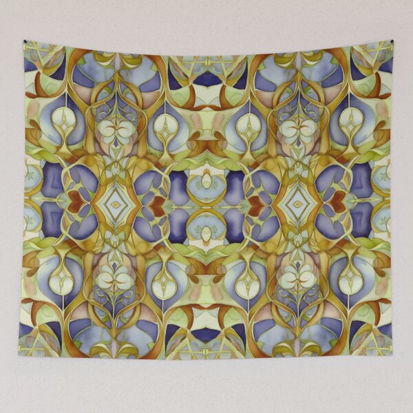 Item preview, Yellow and purple pattern designed and sold by Flowersonstuff.