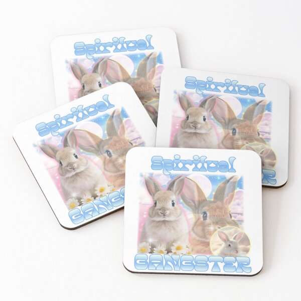 Item preview, Spiritual gangster cute funny rabbits manifestation affirmation universe designed and sold by SoulfulT.
