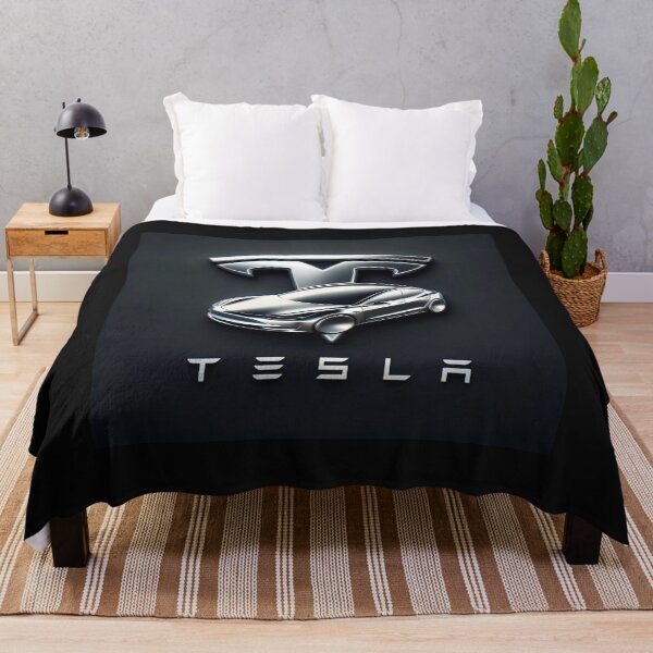 Vista previa del artículo con la obra «Logotipo de Tesla», diseñado y vendido por TEEJAMBOREE.