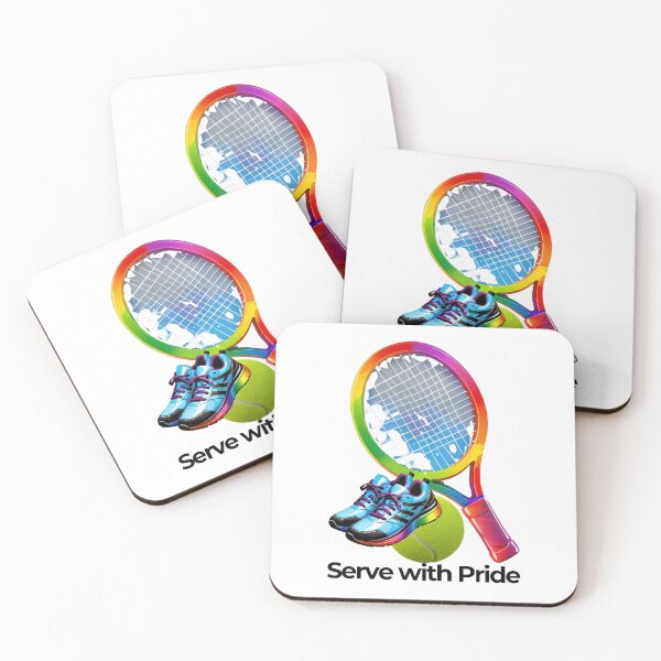 Item preview, Serve with Pride: Unleash Your Game in Color! designed and sold by ArchVibe.