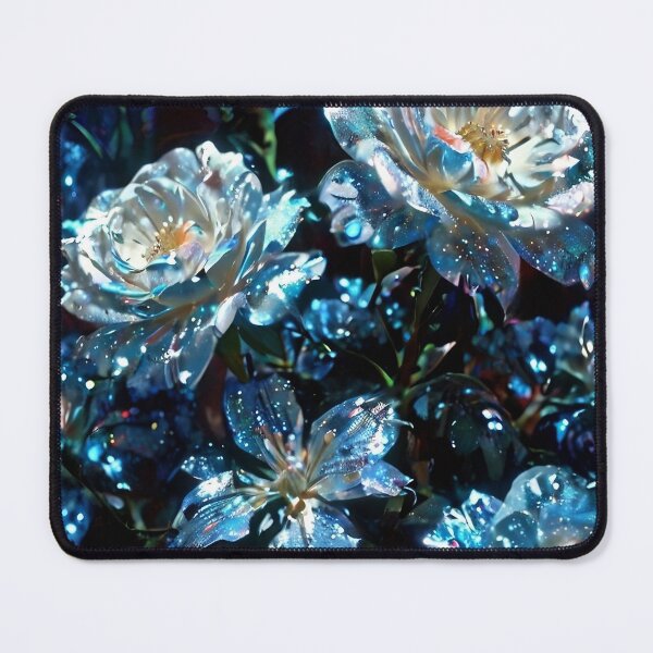 Item preview, Beautiful Pale Blue Pattern - Moonlit Blooms designed and sold by Creative.Shop.