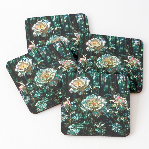 Item preview, Beautiful Forest Green Pattern - Moonlit Blooms designed and sold by Creative.Shop.