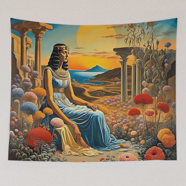 Item preview, Cleopatra ponders in the garden designed and sold by George Hutton Hunter.