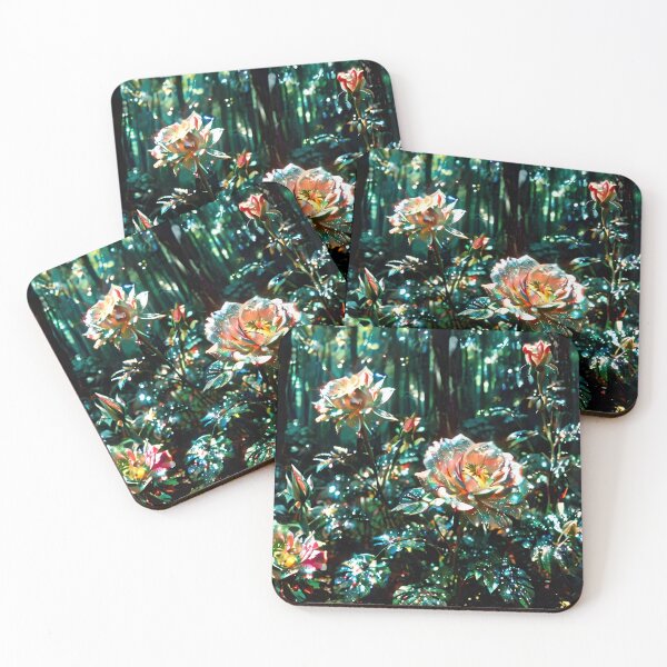 Item preview, Beautiful Forest Green 2 Pattern - Moonlit Blooms designed and sold by Creative.Shop.