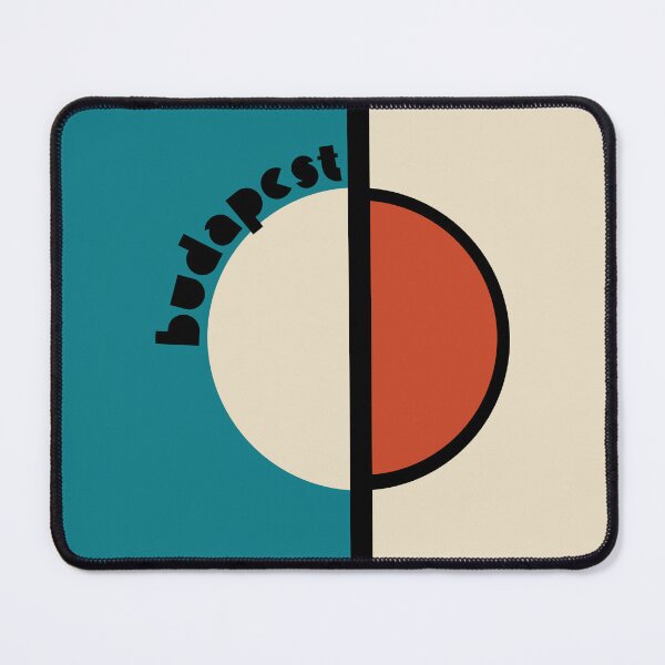 Item preview, Budapest, Bauhaus Style Travel Poster designed and sold by Little Idiot.