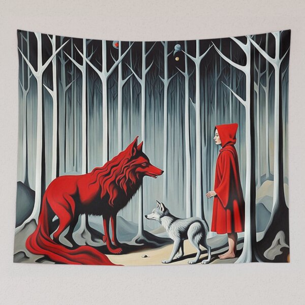 Item preview, Little Red Riding Hood meets the Wolf designed and sold by George Hutton Hunter.