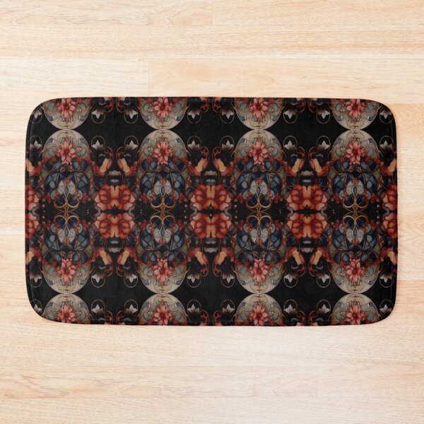 Item preview, Arty pattern with flowers and discs  designed and sold by Flowersonstuff.
