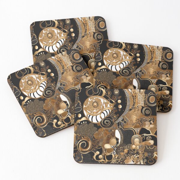 Item preview, Abstract In gold and black  designed and sold by Flowersonstuff.