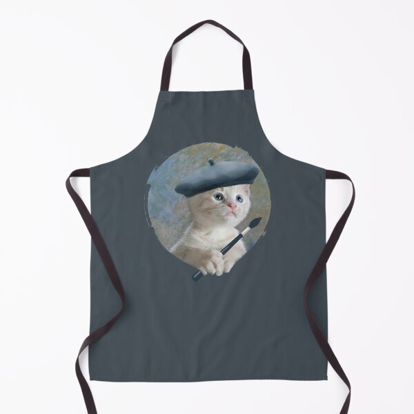 Item preview, Clawed Monet Cat Artist Kitty Painter designed and sold by wowwowmeow.