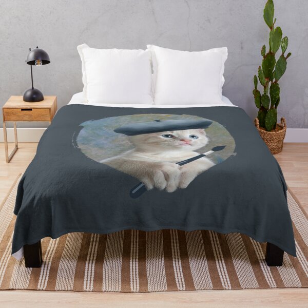 Item preview, Clawed Monet Cat Artist Kitty Painter designed and sold by wowwowmeow.