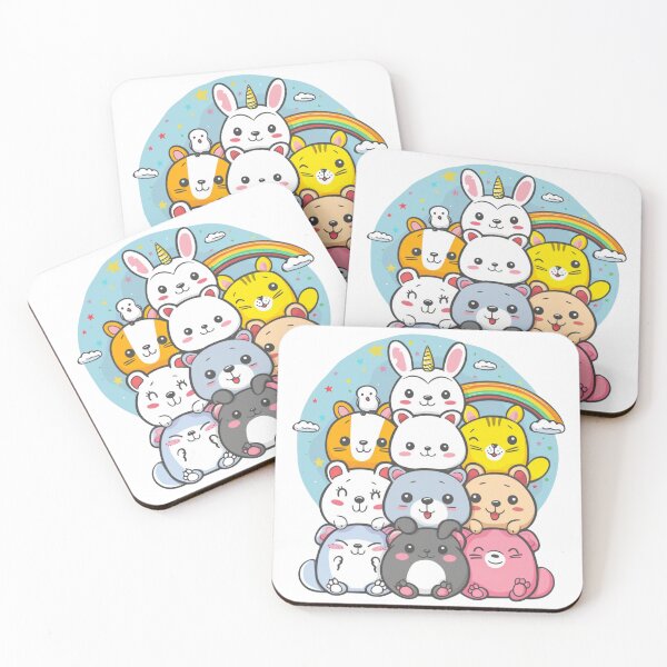 Item preview, Pack Of Cute Animals designed and sold by NicolasGlowArt.