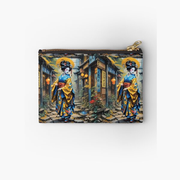 Item preview, Beautiful abstract geisha, kimono , on Kyoto's Street, pagoda  designed and sold by Coolparrotgirl.