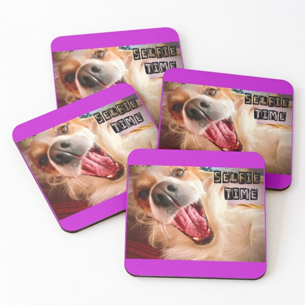 Item preview, Selfie Time (Dog) designed and sold by The Rainbow Rebel Collective.