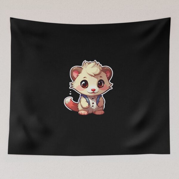 Item preview, Overjoyed Chibi Ferret designed and sold by products4urduke.