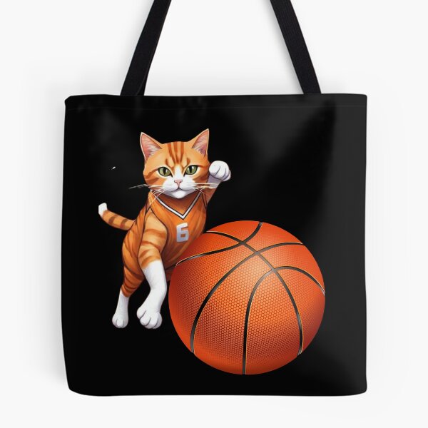 Item preview, Feline Frenzy: Basketball Players Turned Cat Athletes designed and sold by CustomTeeCraft.